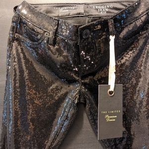 Sequin legging jeans